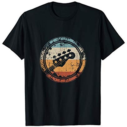 Vintage Bassgitarre Headstock für Bassist T-Shirt