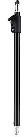 Oumij Extension Pole Verlängerungsstange 45-74cm Einstellbar Stick Pole mit 1/4 '' 3/8 '' Schraube Leicht Fotostudio mit Standard-Blitzschuh für Light Microphone Arm Stand
