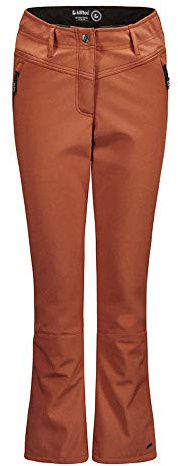 Killtec Damen Jilia Softshell Hose Mit Schneefang, gebranntes rot, 34