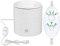 White Leaf Ceramic Candle Warmer Electric with Safety Timer | Automatic On/Off Plug in Fragrance Warmer for Scented Wax Melts, Cubes, Tarts | Air Freshener Set for Home Décor, Office, and Gifts