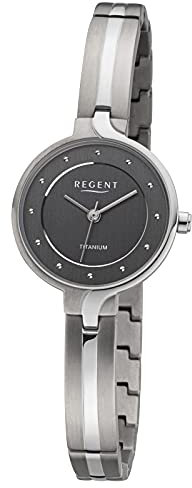 Regent Damen Analog Quarz Uhr mit Titan Armband 12290498