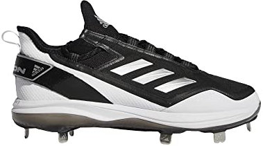 adidas Icon 7 Boost Baseball Cleats Black/White/Silver Metallic 14 D (M)