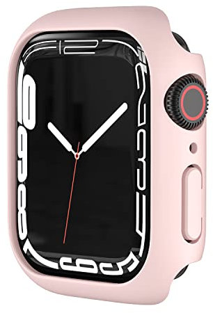 Funda Compatible con Apple Watch Case 38 mm 40 mm 42 mm 44 mm 41 mm 45 mm Cubierta de parachoques,Sin Protector de Pantalla,marco protector para iWatch Series 7/6/5/4/3/2/SE,44mm Rosado