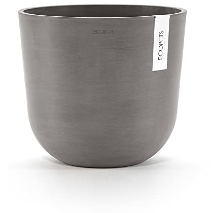 OSLO ECOPOTS runde Pflanzkübel Ø25 aus recyceltem Kunststoff, robust und UV-beständig, ideal für drinnen und draußen