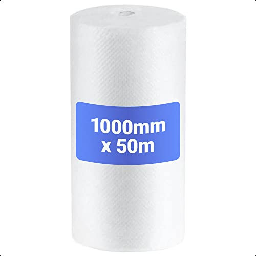 Large Roll of Bubble Wrap 1000mm x 50m | 20mm Large Bubbles Quality Strong and Great for Moving House, Removal and Storage Small Business