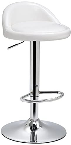 MOCHIYIA Barstools Barhocker FrüHstüCk Esszimmerhocker KüChentheke Barhocker Kunstleder Aussehen/Einstellbare Rotierende Gasfeder/Chromstahl FußHocker Und Basis (Farbe: GrüN)