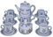 Set teiera marocchina in ceramica dipinta a mano