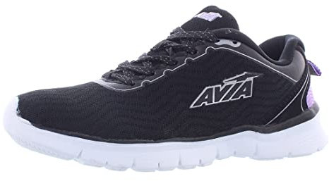 Avia Damen Avi-Factor Sneaker, Schwarz/Violett, 39 EU