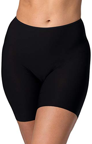 Miss Mary of Sweden Cool Sensation Long Leg Knickers for Women — Anti-Chafing Cooling Shorts, Seamless Chub Rub Shorts to Wear Under Dresses, Plus Size, Soft Breathable Fabric Black