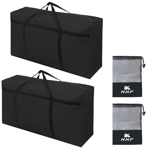 KXF 2 Packs 180L Extra Large Storage Bag Waterproof Heavy Duty Moving Bag Sturdy Space Saver Saving Organiser Underbed Storage Organizer Large Clothes Box Packing Boxes for Duvet Blankets Bedding