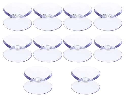 JTKREW 10 ventosas multifuncionales de Goma de Silicona para Mesa de Vidrio Antideslizante de Doble Cara (20 mm)