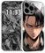 Levi Ackermann AOT Japanische Anime-Silber Handyhülle mit Manga-Muster, wasserdichte Hülle, einzigartiges Design, TPU-Schutzhülle für iPhone 13