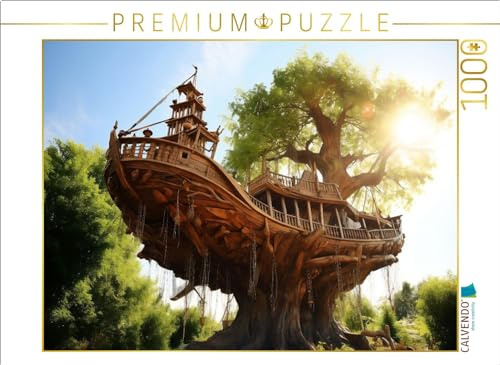 CALVENDO Puzzle EIN Motiv aus dem Kalender Baumhäuser - Traumhafte Luftschlösser | 1000 Teile Lege-Größe 64 x 48 cm Foto-Puzzle für glückliche Stunden
