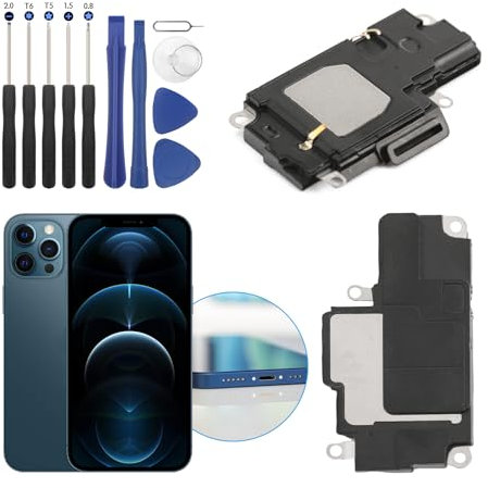 Loud Speaker Replacement for iPhone 12 Pro Max Ringer Speaker Buzzer Assembly Replacement with Repair Tools