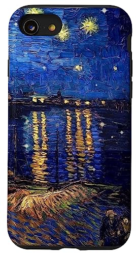 Hülle für iPhone SE (2020) / 7 / 8 Sternennacht Rhone Van Gogh Malerei Handyhülle