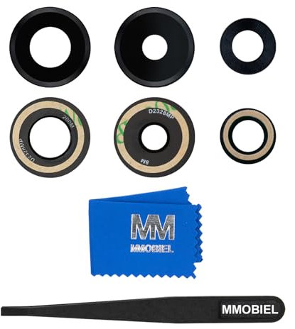 MMOBIEL Back Rear Camera Glass Lens Replacement Compatible with Xiaomi Redmi Note 13 Pro Plus - Pre-Installed Adhesive, Tweezer and Cloth