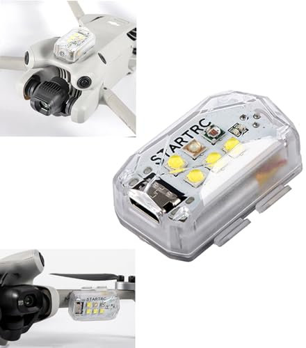 LICHIFIT Strobe Light for DJI Avata 2 / Mini 4 Pro/Air 3 Drone Night Flight Light Flashing Warning Lights Rechargable LED Lamp Universal for Drones RC Cars