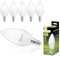Lumiled B35 E14 LED Lampe 8W (ersetzt 60W), 806 Lumen, Kerze Milch Glas Leuchtmittel in Kerzeform 3000K Warmweiß Birne Lampen 180° Grad Abstrahlwinkel Glühbirnen Kerzenbirnen 6er-Pack