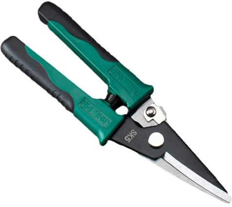 XANHOY Cisaille à tôle d'aviation, ciseaux en métal robustes pour couper la tôle, les coupes droites, outil manuel en acier au carbone