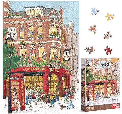 ROWOOD 1000 Teile Puzzle für Erwachsene Kinder, herausforderndes Spiel, Lernspielzeug, Puzzle Geschenke für Frauen Männer, Covent Garden