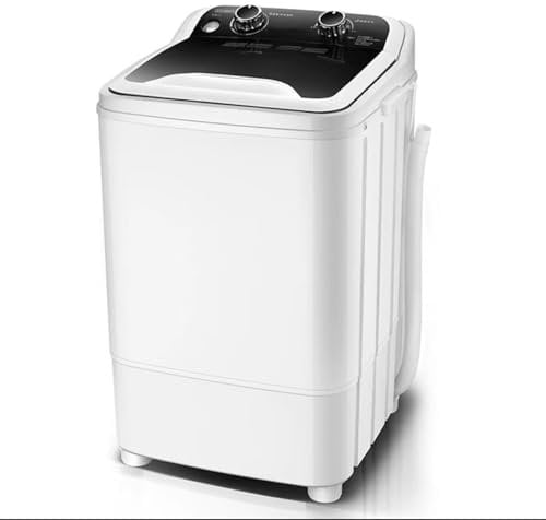 SJKJNK Portable Washing Machine Washer，Large Capacity 7.5KG Fully Automatic Washing Machine - UV Blue Light Bacteriostasis - Perfect for Outdoor Caravans, Small Apartments, and Travel