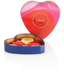 Venchi Latta a Forma di Cuore con 6 Cioccolatini, Gusto Latte ed Extra Fondente 75% Vegano, Senza Glutine, Confezione da 48 g, Idea Regalo per la Festa della Mamma