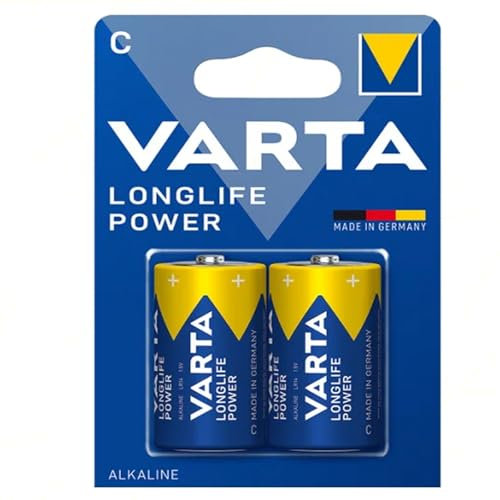 Pilas Mezzatorcia C LR14 Longlife Power Alcaline | 10 Paquetes 2 Unidades | Potentes y Durables para Dispositivos de Alto Consumo | para Juguetes, Linternas LED y Dispositivos de Alto Consumo