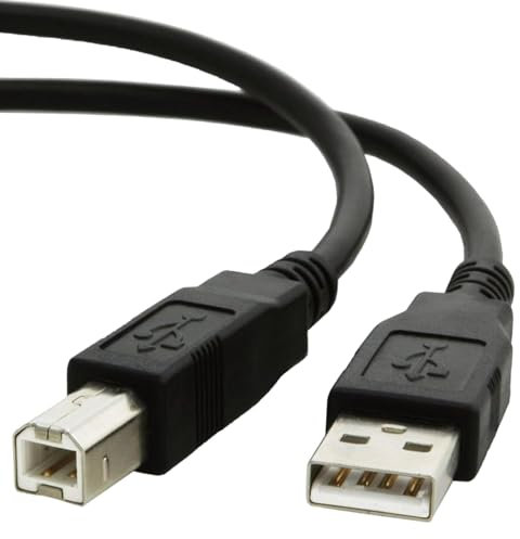 USB B MIDI Kabel, USB B Midi Tastaturkabel kompatibel für AKAI Professional MPK Mini MK3/ MPK Mini Plus/MPC Key 37/ MPD218/ MPC One/ MPK225/ MPK261/ LPK25/ LPD8 MIDI Keyboard Controller