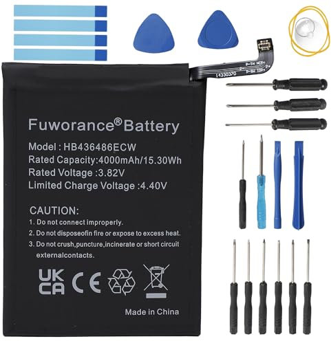 Fuworance Batteria di ricambio 4000mAh 3.82V HB436486ECW compatibile con Huawei Mate 10/Mate 10 Pro/P20 Pro/Mate 20 ALP-L09 ALP-L29 BLA-L09 CLT-L04 HMA-L09 Telefono cellulare Li-ion Batteria +
