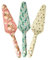 ReWu Melamin Tortenheber 3er-Set Kuchenheber Melamin Torten Kuchen Küchenutensilien Kunststoff Tortenschaufel Tortenmesser Spülmaschinenfest 26 cm