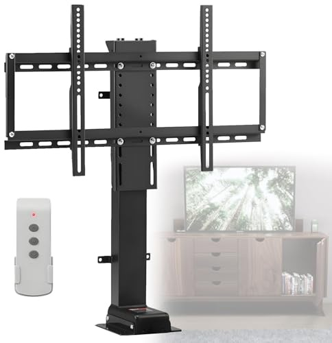 Soporte de TV motorizado ajustable,soporte elevador de TV motorizado inteligente,elevador de TV eléctrico telescópico con elevación automática,se puede ocultar en un armario para la oficina casa