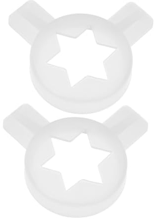 Sosoport 2Pcs Food Grade Ice Cream Maker Nozzles for Commercial Home Machines Precision Decorative Tips for Creative Shapes Easy Clean Replacement Parts Compatible with Ice Cream Dispensers