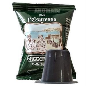 100 Capsules Cafè - Dek - Comp. Nespresso - Gattopardo
