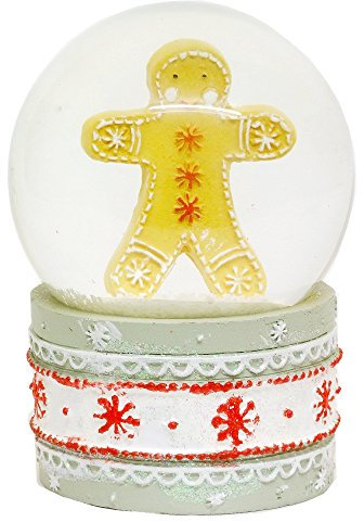 Lebkuchenmann Weihnachts-Schneekugel (10 cm)