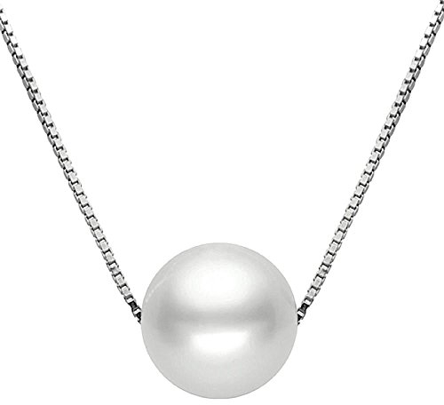 Kim Johanson Damen Perlenkette Selina aus 925 Sterling Silber Anhänger & Kette inkl. Schmuckbeutel