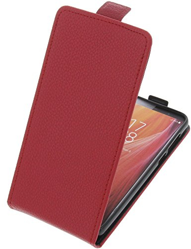 foto-kontor Tasche kompatibel mit HomTom S7 Smartphone Flipstyle Schutz Hülle rot