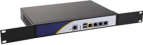 Firewall Hardware, Pfsense, Mikrotik, VPN, Network Security Appliance, Router PC, Intel Atom D525, RS01f, 4 x Intel Gigabit LAN/2USB/VGA/Fan,(4G RAM/64G SSD)