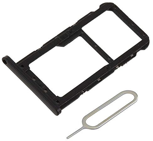 MMOBIEL Vassoio Carta SIM Compatibile con Huawei P20 Lite 2018 - Porta Scheda SIM Incl il pin della SIM - Nero
