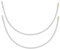 Porcelynne Carbon Steel Replacement Underwire Repair - Nylon Coated - Heavy Gauge Sturdy Wire for Bras - Regular Wire Size 34-1 Pair - See Pictures for Measurements and How to Order