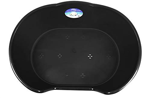 YöL Pets Dog bed basket pet cat puppy heavy duty re-usable plastic waterproof - Black X-Large