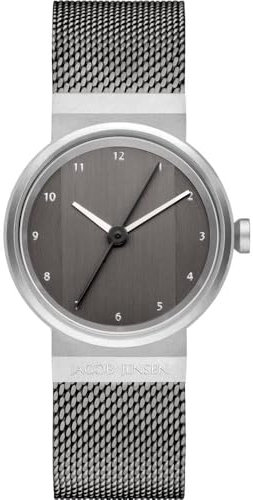 Jacob Jensen Damen-Uhren Analog Quarz One Size Grau, Silber 32018753