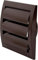 100 mm / 4 zoll Rejilla de ventilación de la campana de escape con protector de plagas integrado - Marrón - Cubierta de ventilación de aire - Cubierta de ventilación - Tapa de escape (10 cm, marrón)