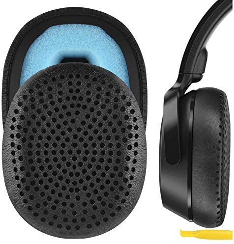Geekria Replacement Ear Pads for Skullcandy Riff Wireless, Riff2 Wired/Wireless On-Ear Headphones Ear Cushions, Repair Parts (Black)