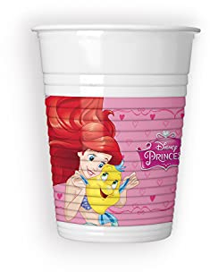 Procos-93552 Bicchieri Princess Dream, Multicolore, 8 Unità (Confezione da 1), 93552P