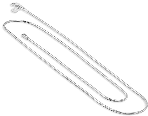 Chief Silberkette Schlangenkette für Damen 925er Halskette ohne Anhänger 40 cm