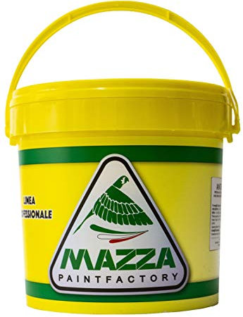 MAZZA Pittura per Interni Ed Esterni Litri 5 Quarzo Bianco Alto Potere Coprente
