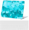 Estuche Dura para Macbook Pro 13 Pulgadas A1278 2012 2011 2010 2009 2008 Versión con CD-ROM, Funda Protettiva Delgada in Plastica & Cubierta de Teclado, Mármol Verde Azulado