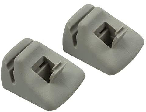 RLB-HILON Clip para visera solar compatible con Ford Focus 2000 2001 2002 2003 2004 año, clip retenedor para visera solar YS4Z5404132AAA, color gris, 2 piezas