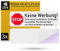 Briefkastenaufkleber Keine Werbung, 3 Stück, 67 x 21 mm, selbstklebende Folie, Briefkastenschild für Innen- und Außenbereich, Keine Reklame Aufkleber, Schild gegen Werbung, Briefkastenwerbung Stop