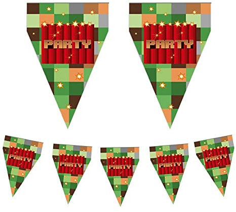 Bandierine Festone TNT Party Pixel Art Blocchi da